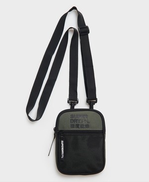 Superdry Sports Pouch Férfi Táska Fekete | ASJZN5329